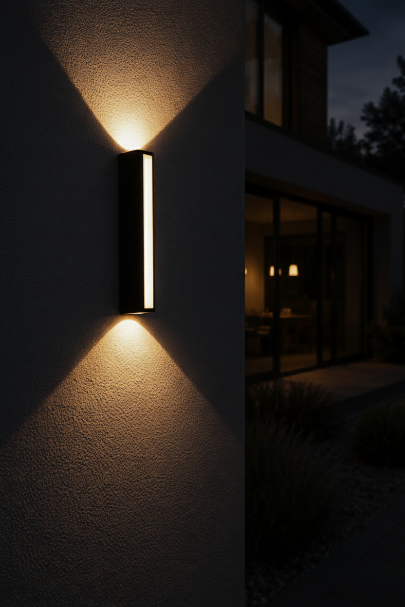 Up Down LED Outdoor Wall Light – Modern Waterproof Dual Direction Sconce for Garden, Patio, Entryway & Facade