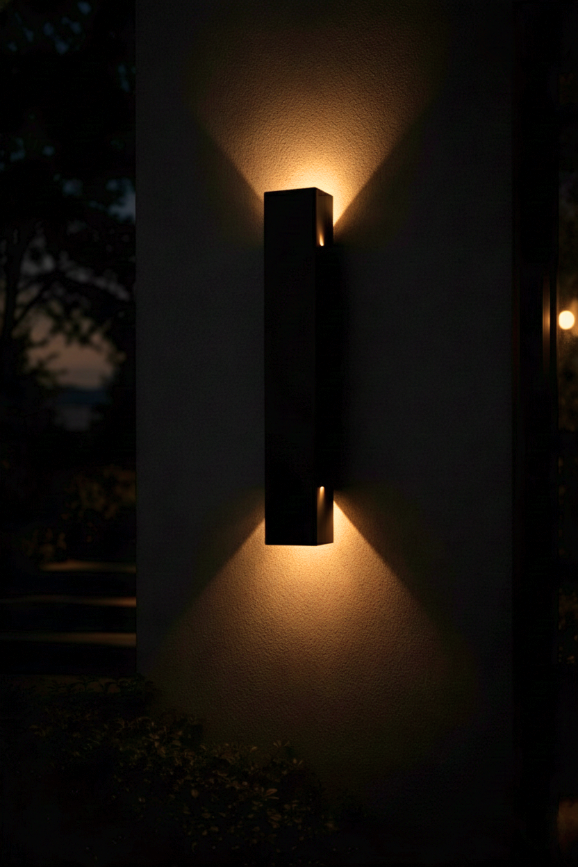 Dual Effect Waterproof LED Wall Light – Modern Outdoor Indoor Sconce for Garden, Patio, Hallway & Entryway