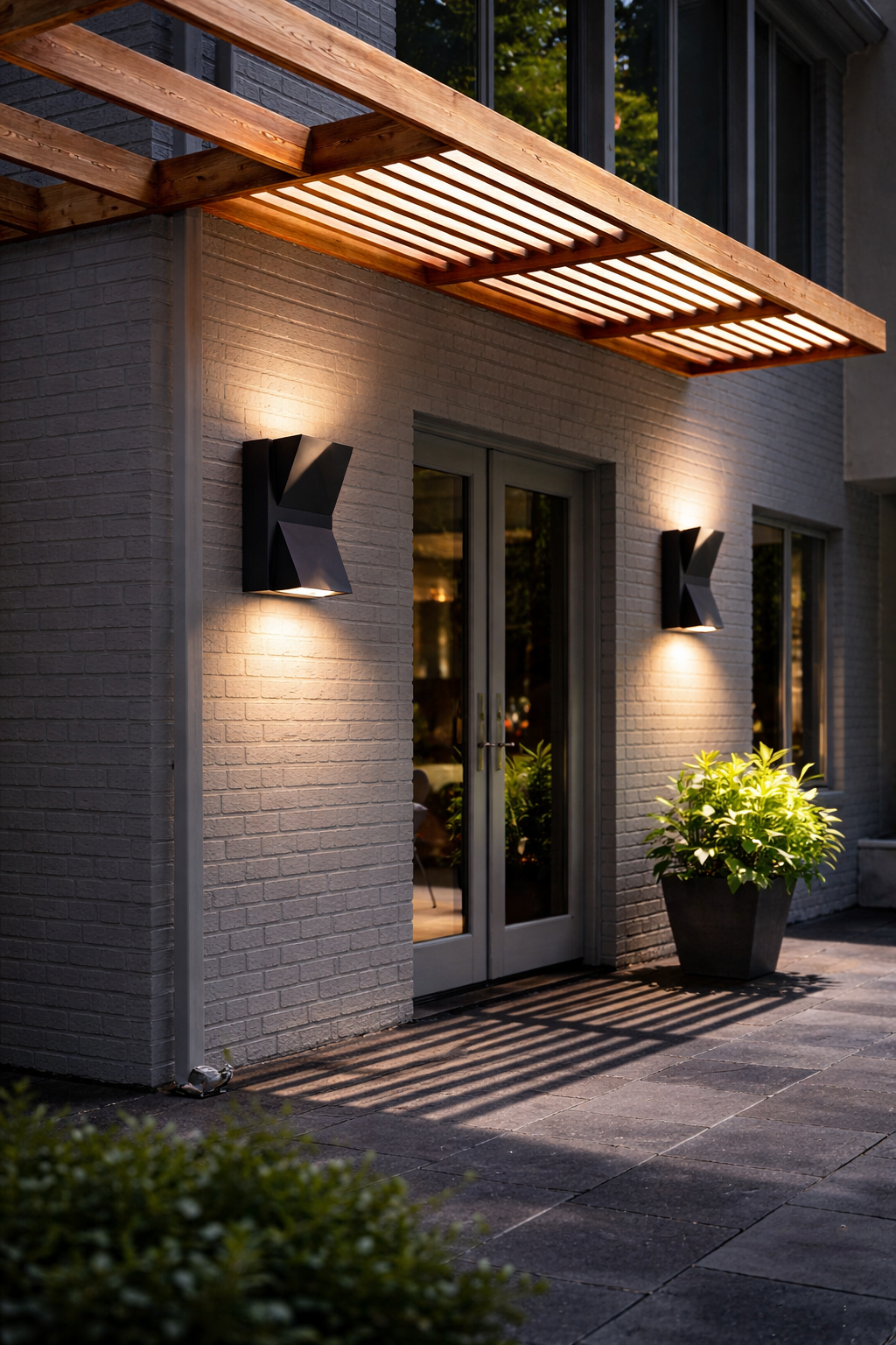Weather-Resistant LED Wall Light, Dual-Direction Outdoor Lighting with Adjustable Light Direction
