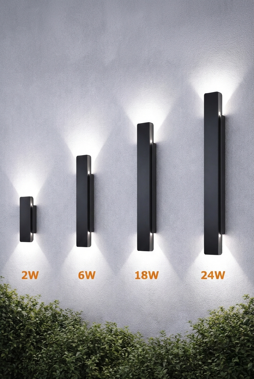 Dual Effect Waterproof LED Wall Light – Modern Outdoor Indoor Sconce for Garden, Patio, Hallway & Entryway