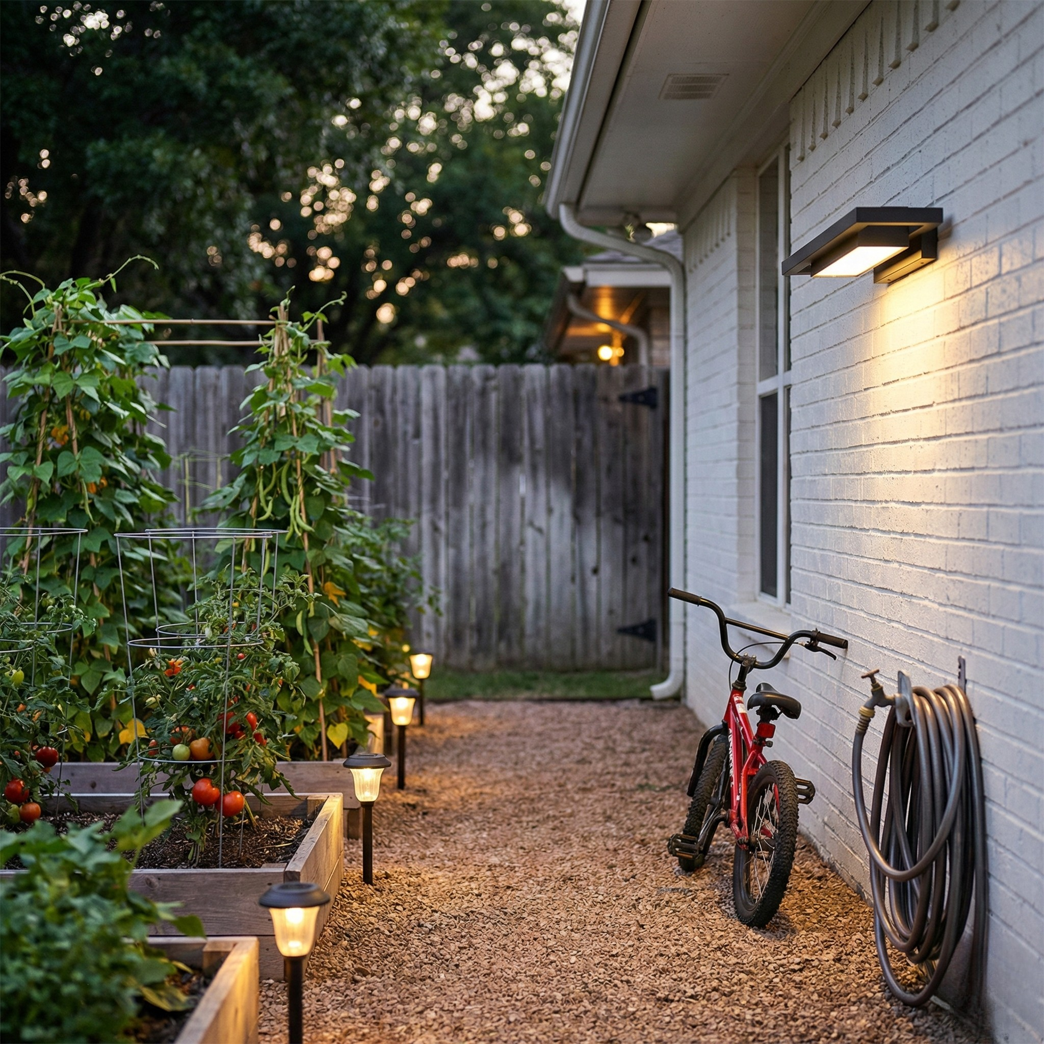 Outdoor LED Wall Light — Stainless Steel Weatherproof Fixture