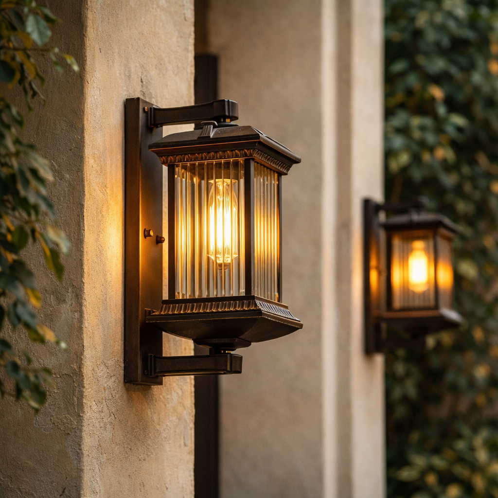 Vintage Retro LED Outdoor Wall Sconce – Waterproof Wall Light Fixture for Garden, Patio, Entryway & Front Door