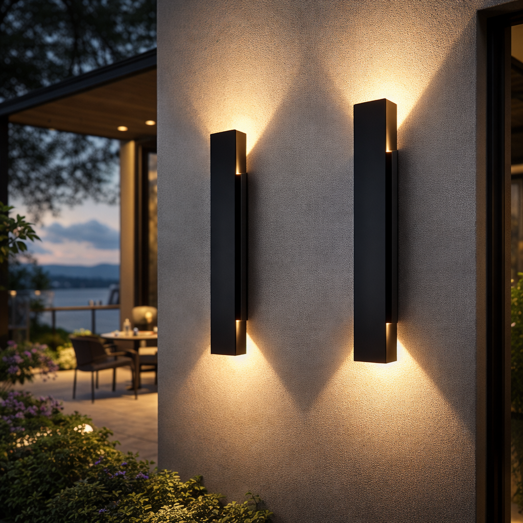 Dual Effect Waterproof LED Wall Light – Modern Outdoor Indoor Sconce for Garden, Patio, Hallway & Entryway