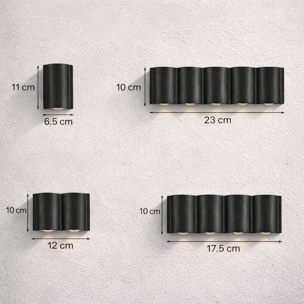 Creative Wave Up Down LED Waterproof Modern Wall Washer Light