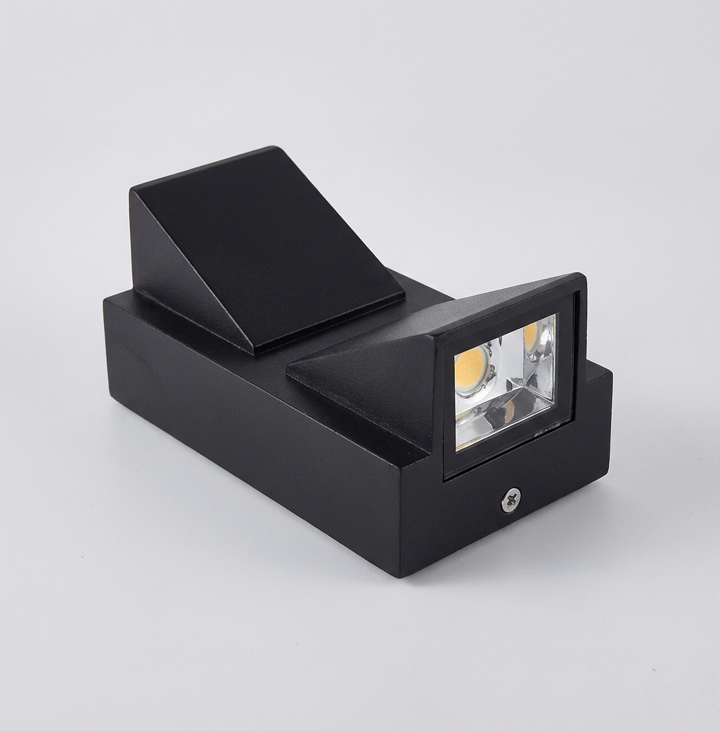 Weather-Resistant LED Wall Light, Dual-Direction Outdoor Lighting with Adjustable Light Direction