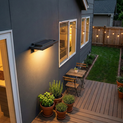 Outdoor LED Wall Light — Stainless Steel Weatherproof Fixture