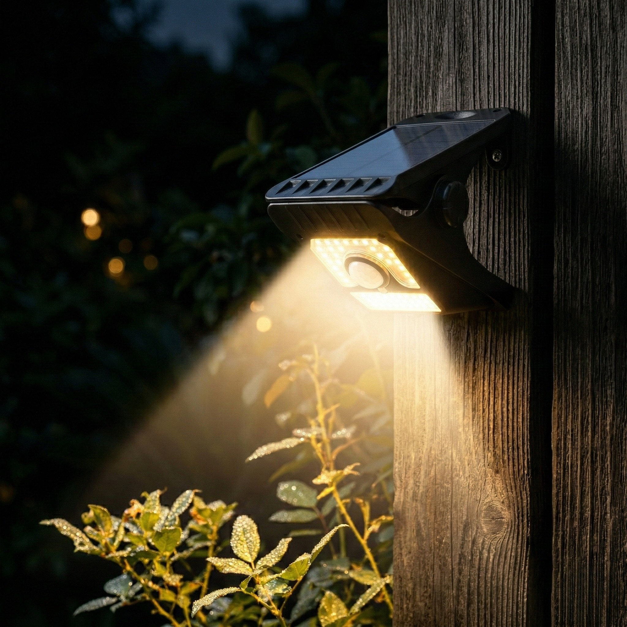 Solar-Powered Motion Sensing Outdoor Clip Light