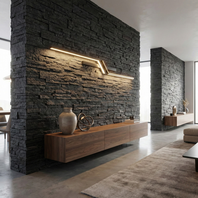 Solar-Powered  Waterproof Linear Outdoor Wall Lamp