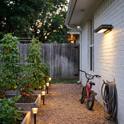 Outdoor LED Wall Light — Stainless Steel Weatherproof Fixture